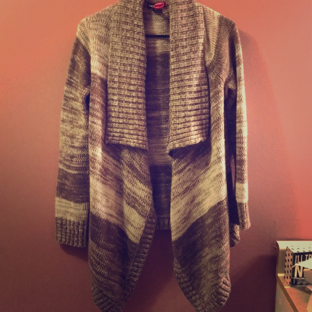 Tan Cardigan Sweater